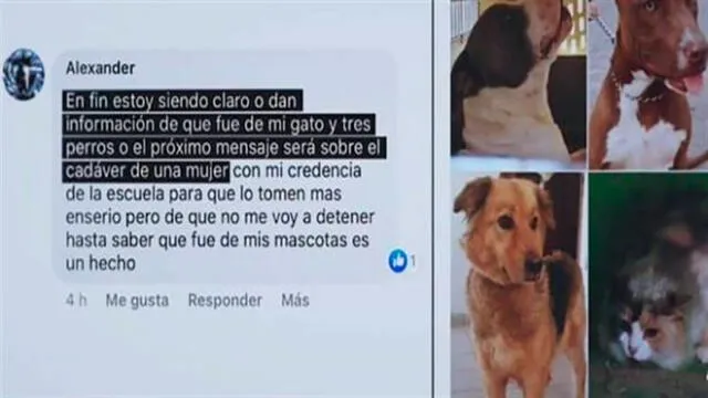 El 'monstruo de Toluca' amenazó con asesinar a más féminas si no le devuelven sus mascotas incautadas. Foto: difusión