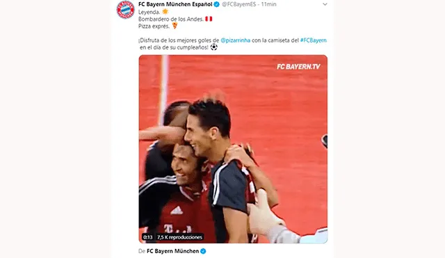 Claudio Pizarro: Bayern Múnich, Alianza Lima y Werder Bremen saludan al peruano.