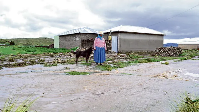 Puno: Otro desborde de río provoca colapso de cinco casas en Pomata y Ollachea