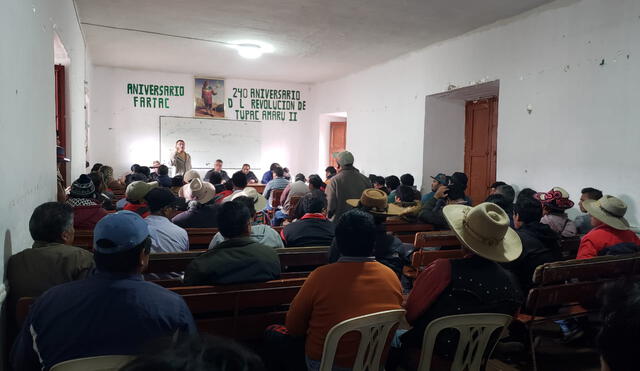 Reunión de dirigentes de Cusco. Foto: referencial