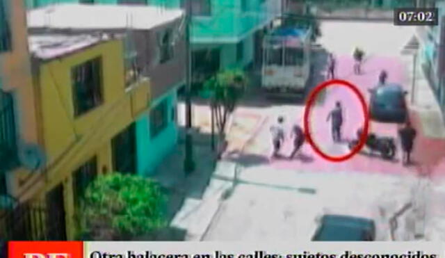 Hombre desató balacera en plena calle del Callao y alarmó a vecinos | VIDEO