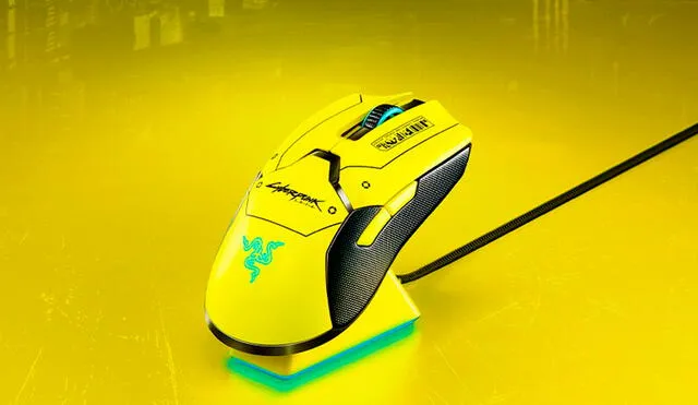 Razer Viper Ultimate Cyberpunk 20777 Edition es un mouse inalámbrico que ya se encuentra a la venta. Foto: Razer