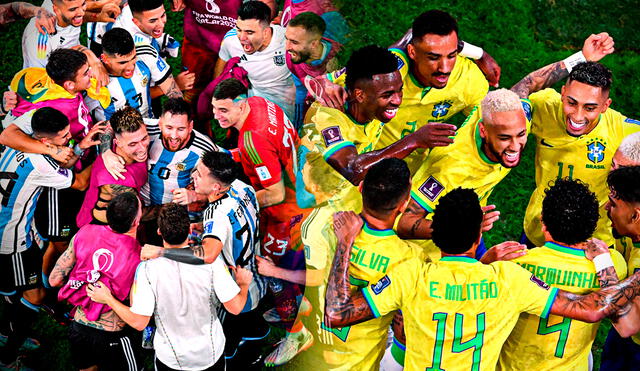 Si Argentina y Brasil ganan sus respectivas llaves en cuartos de final, se enfrentarán en semifinales. Foto: composición de Fabrizio Oviedo/GLR