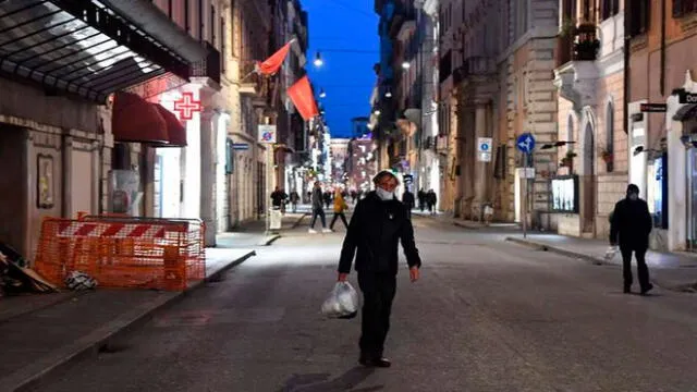 Italia decretó cuarentena en todo el país el pasado 10 de marzo. Foto: AFP
