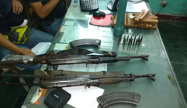 Cajamarca: Policía incauta armas de guerra y artefactos explosivos a presuntos traficantes de armas | VIDEO 