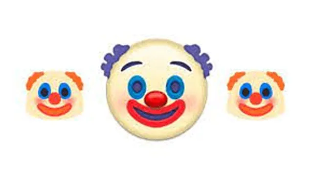 El emoji de payaso varía dependiendo de la app. Foto: Captura.