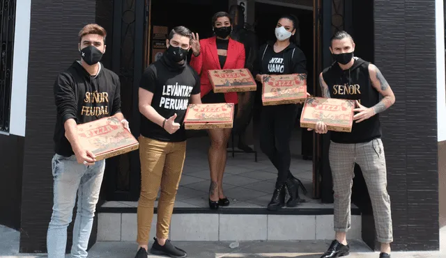 Farik Grippa, Cielo Torres, Álvaro Rod, Jair Muro y Paula Arias, líder de Son Tentación, se unieron para impulsar los negocios peruanos. Foto: Difusión