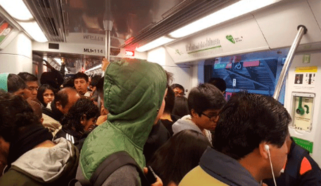 Metro de Lima: se restableció tren que quedó detenido tras falla eléctrica 