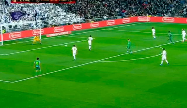 Odegaard marcó el primer gol de la Real Sociedad ante el Real Madrid. Foto: Captura