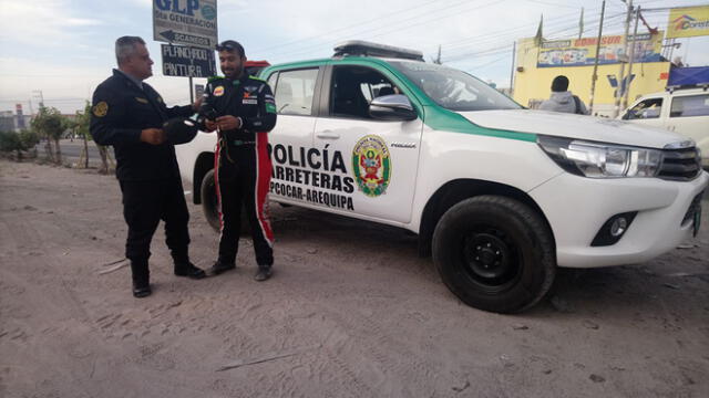 Policía brindó apoyo a piloto de Rally Dakar 2018