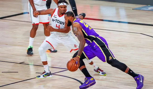 Lakers vs. Rockets EN VIVO: sigue AQUÍ el partido por los play offs de la NBA 2020. Foto: EFE.