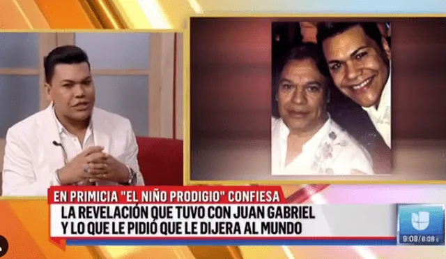 Hijo no reconocido de Juan Gabriel cuenta la inquietante revelación que le hizo el cantante [VIDEO]