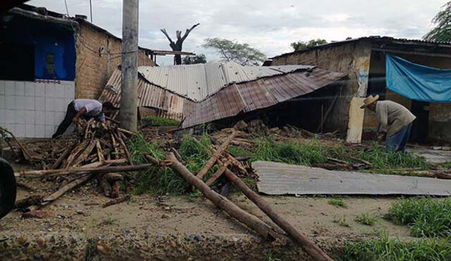 Tambogrande: varias viviendas destruidas por lluvias | VIDEO