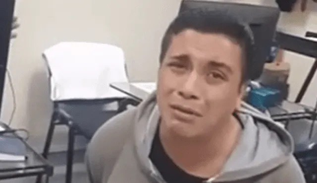 Delincuente se arrodilla y llora para que lo dejen en libertad [VIDEO]
