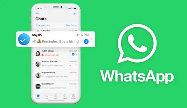 Así podrás añadir fácilmente recordarios en WhatsApp.