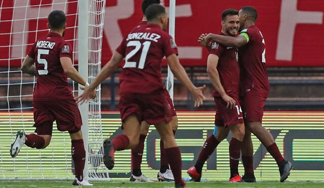 Venezuela era el único equipo que no había marcado un solo gol hasta esta fecha en las Eliminatorias Qatar 2022. Foto: EFE