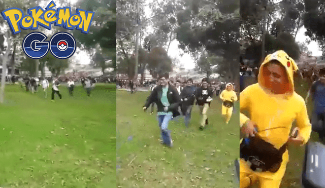 Facebook viral: Pokémon GO desata avalancha humana en el Parque de la exposición por rara criatura [VIDEO]