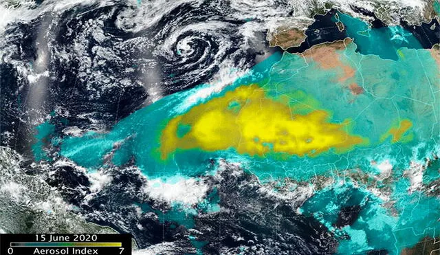Los os vientos predominantes hacia el oeste fueron fundamentales para que se diera este acontecimiento, según la NASA. Foto: captura