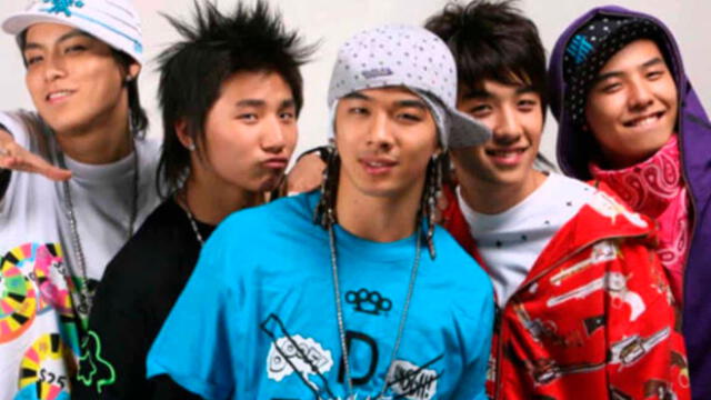 BIGBANG debutó en le 2006 con cinco miembros.