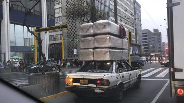 #YoDenuncio: vehículo transporta carga excesiva por el Cercado de Lima 