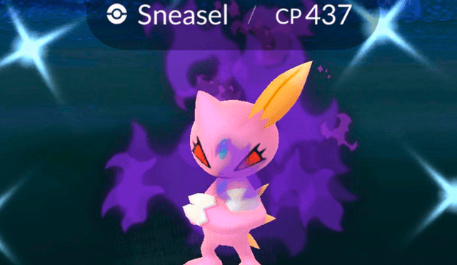 La variante shiny de Sneasel oscuro ha sido activado en Pokémon GO.