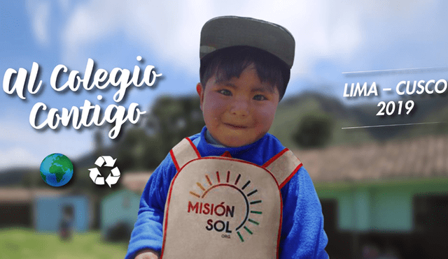 ONG entregará mochilas, hechas con material 100% reciclado, en Cusco y Lima 