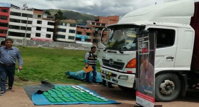 Incautan 93 kilos de droga camuflados dentro de camión en vía Cusco - Abancay