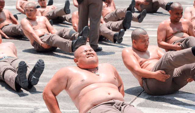 Policías con sobrepeso de Tailandia serán enviados a campamento para 'destruir barrigas' [FOTOS]
