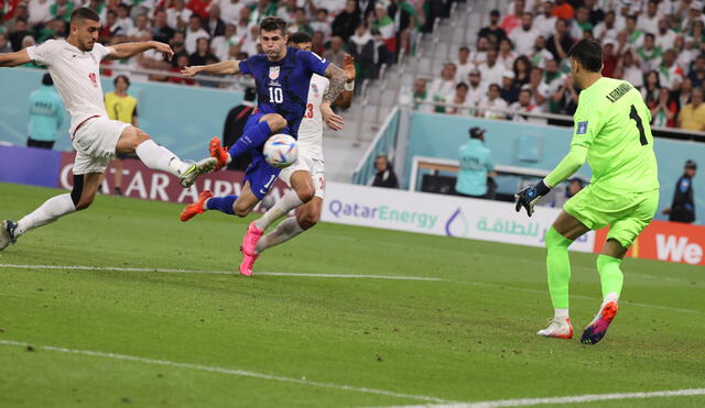 Pulisic marcó su primer gol en los mundiales ante Irán. Foto: EFE