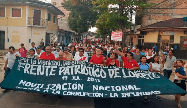 Marcha contra la corrupción: cientos protestaron en Iquitos