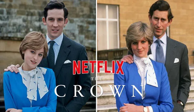Lady Diana y el príncipe Carlos, la relación más esperada por los fans de The crown. Foto: Netflix/composición