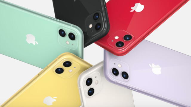 El iPhone 11 está disponible en 6 colores diferentes (Rojo, negro, violeta, amarillo, verde menta y blanco). Foto: CNET en español