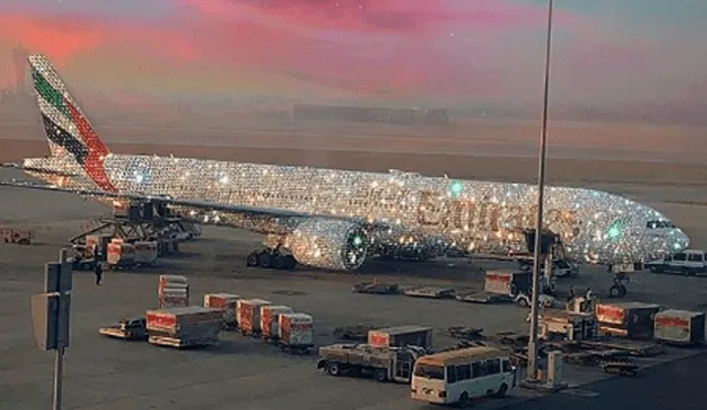 La verdad del supuesto avión tapizado de diamantes en los Emiratos Árabes