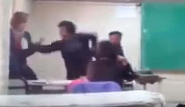 YouTube: estudiante argentina desafía y golpea a su maestra en plena clase
