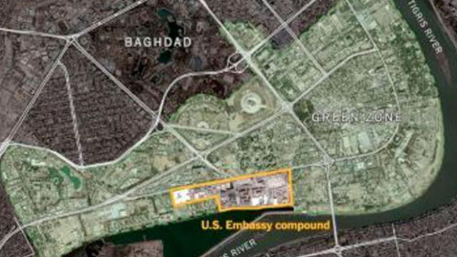 Misiles impactaron en zona cercana a embajada de EE. UU. en Bagdad. Foto: Referencial