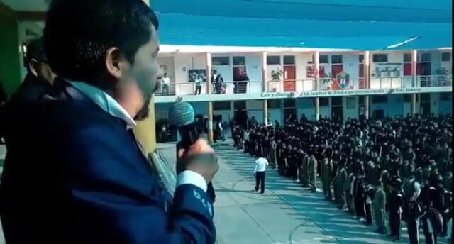 Arequipa: Cáceres promete paneles solares e Internet para colegio Independencia [VIDEO]