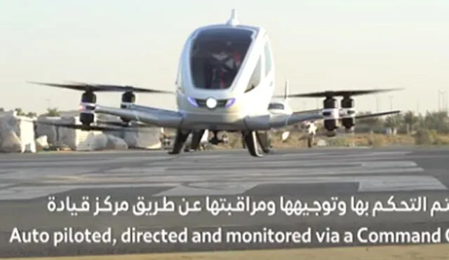 YouTube: presentan el taxi volador que empezará a usarse en Dubai 