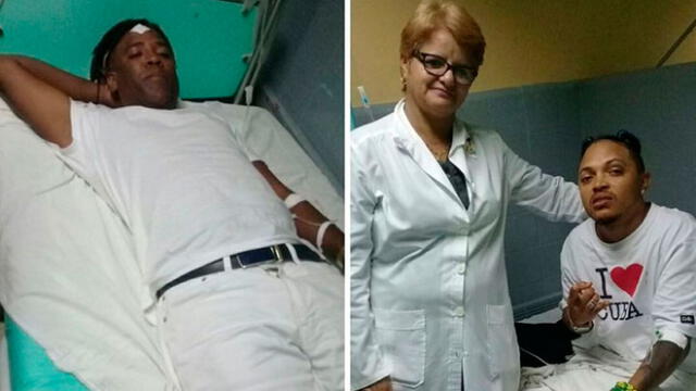 Músicos fueron atendidos por los médicos del Hospital Provincial Antonio Luaces Iraola, en Cuba. Foto: Twitter