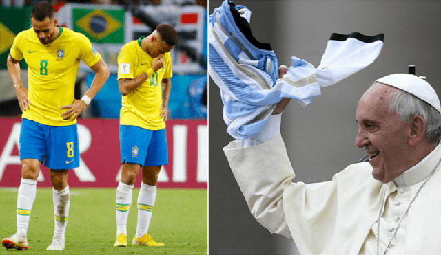 Papa Francisco consoló a hinchas de Brasil tras eliminación del Mundial