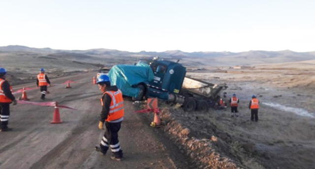 Cusco: chofer perdió el control de camión donde trasladaba cobre
