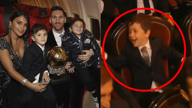 Lionel Messi gana Balón de Oro y su hijo Mateo tuvo eufórica celebración
