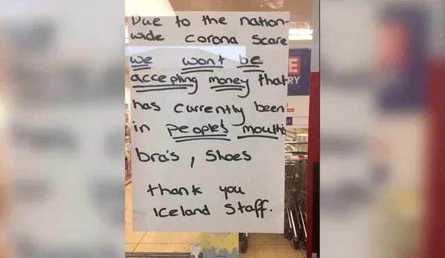 Los administradores colocaron un mensaje en la puerta del negocio anunciando sus nuevas reglas las que causaron asombro entre los clientes de Inglaterra.