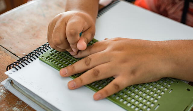 Desarrollan material educativo en Braille para estudiantes de inicial y primaria. Foto: Minedu
