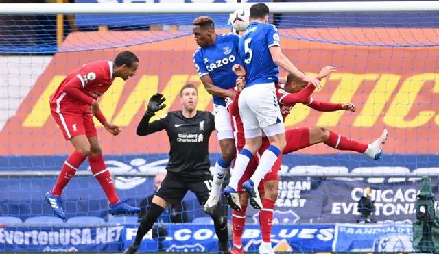 Everton y Liverpool empatan 1-1 por la Premier League. Foto: EFE
