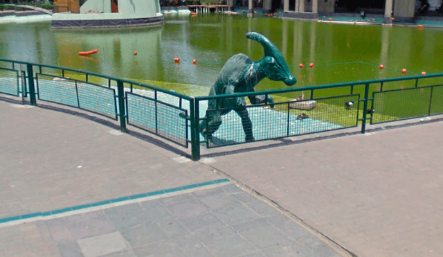 Google Maps: realiza paseo por un parque de Lima, pero encuentra un aterrador dinosaurio [FOTOS]