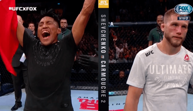 El peruano volvió al triunfo en UFC frente a un duro oponente. Créditos: Captura de TV