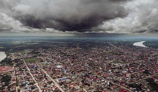 Coer compartió impactantes fotografías de las nubes que cubren el cielo de Madre de Dios. Foto: COER