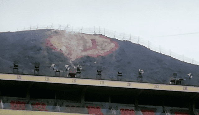 Escudo de Universitario es destruido previo a la final de la Copa Libertadores.