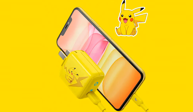 Así es el cargador de iPhone que creó Xiaomi inspirado en Pokémon. Foto: Xiaomi.