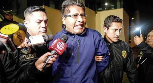 detenido. Aduviri cumple pena de 6 años en penal de Puno.